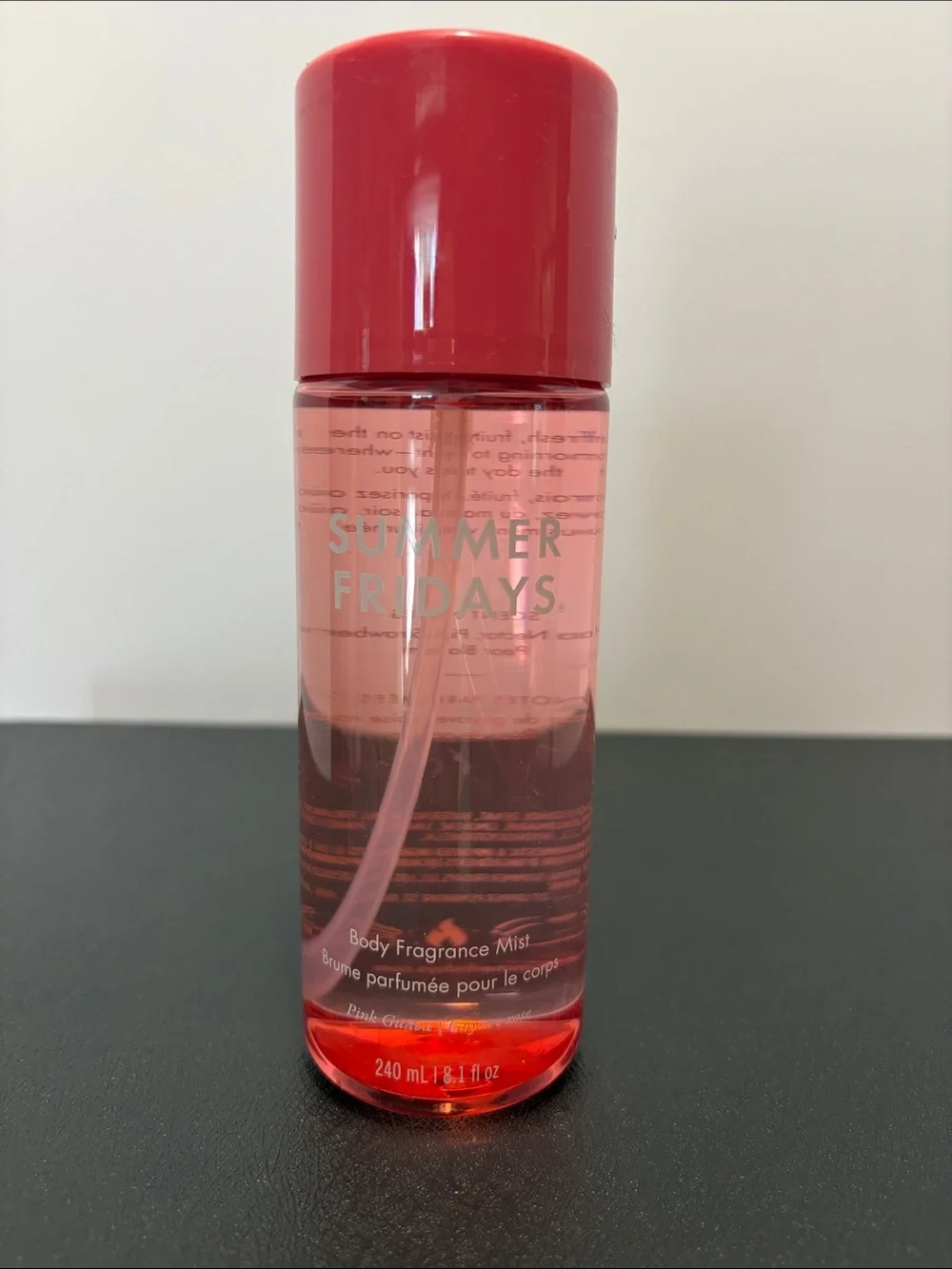 Summer Fridays Pink Body Fragrance Mist Bottle pink Guava